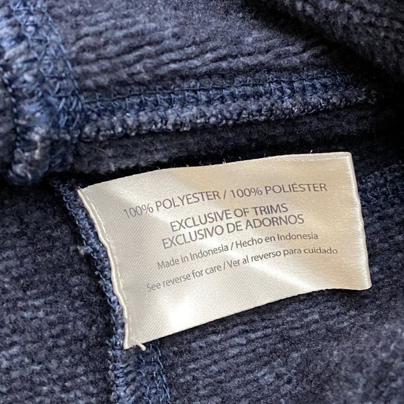 Woolrich Sweater Men's 2XL XXL Blue Fleece Quarter Snap Pullover Sweatshirt - Picture 5 of 5
